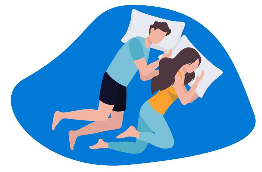 dormir aconchegados